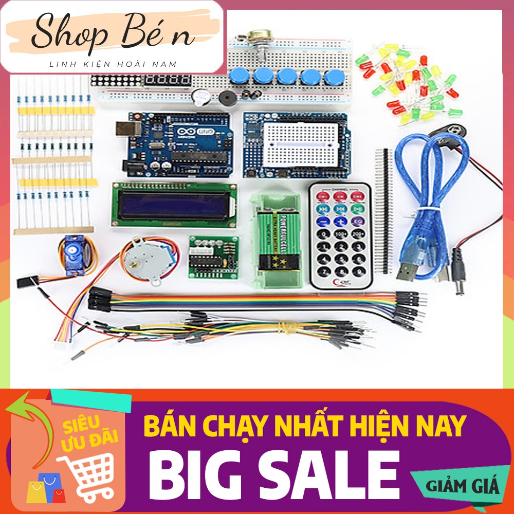 ComBo Bộ Kit Học Tập Arduino UNO R3 Cơ Bản