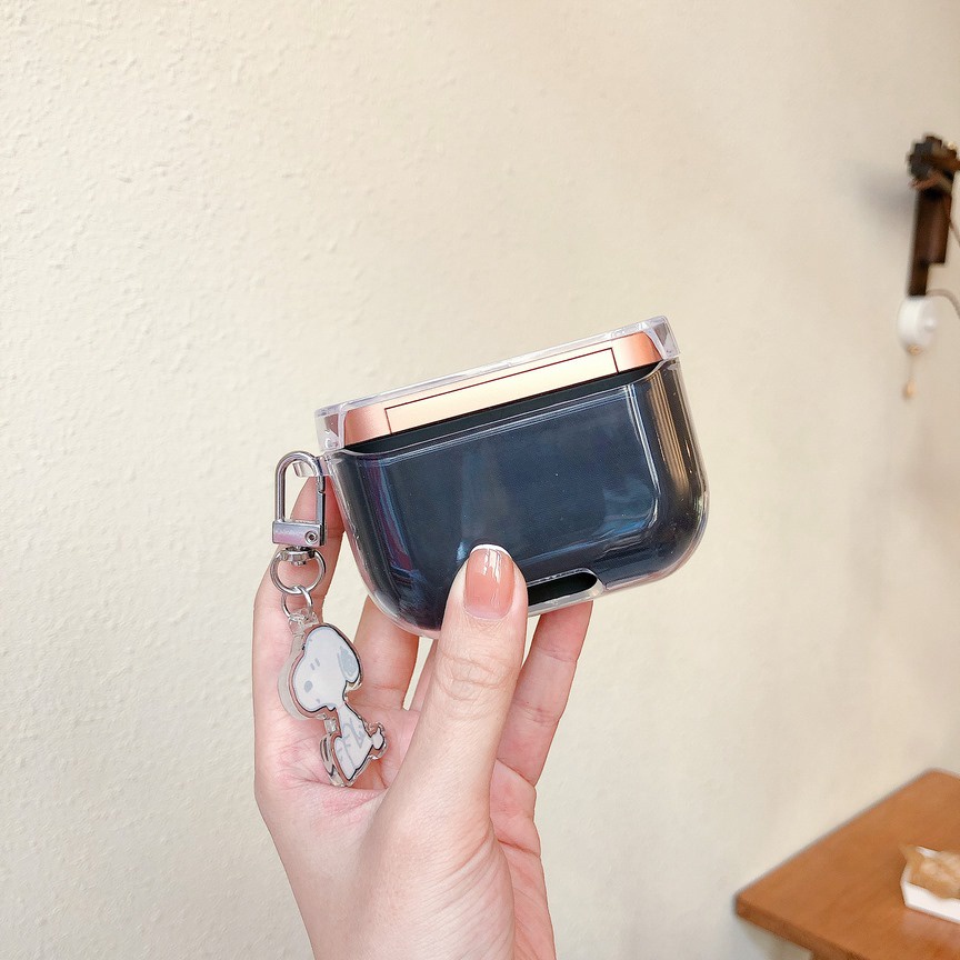 Vỏ Bảo Vệ Hộp Sạc Tai Nghe Sony WF-1000 XM3 Trong Suốt Họa Tiết Thỏ Tím Dễ Thương