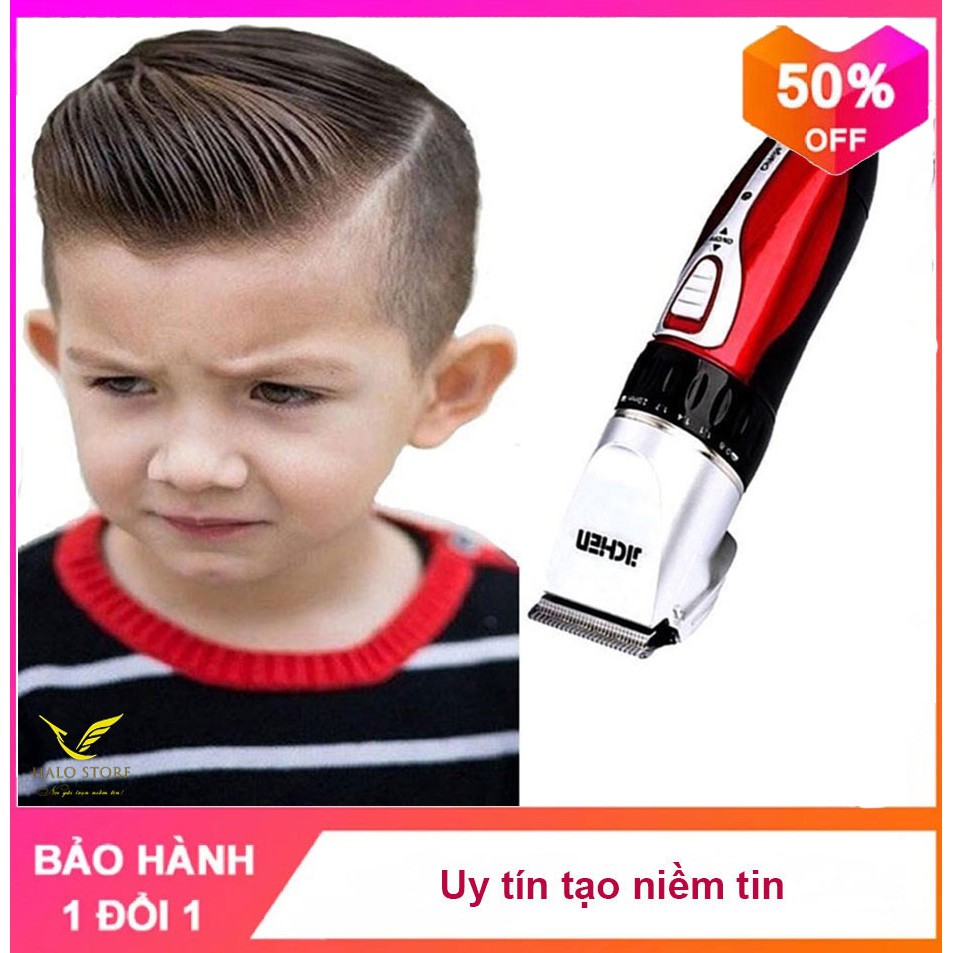 Tông Đơ Cắt Tóc Trẻ Em JICHEN 0817 TẶNG Bộ Kéo Tỉa - Máy Đa Năng Cho Bé Sơ Sinh Dưới 6 Tháng An Toàn Tiện Lợi