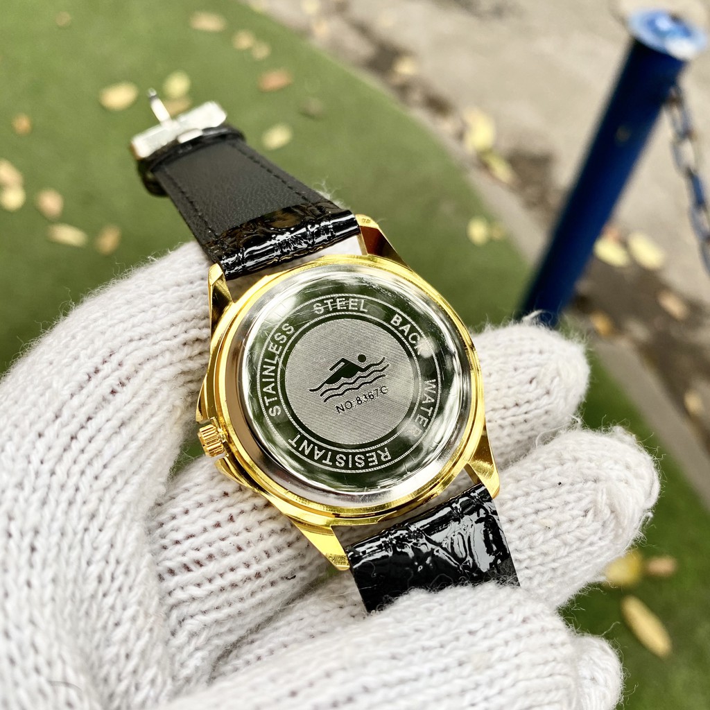 Đồng Hồ NAM CASIO C045 DÂY DA Mặt Đen Chống Xước, Chống Nước  - TẶNG Dây Da cao Cấp, Ví Da+ 2 pin AG4 | BigBuy360 - bigbuy360.vn