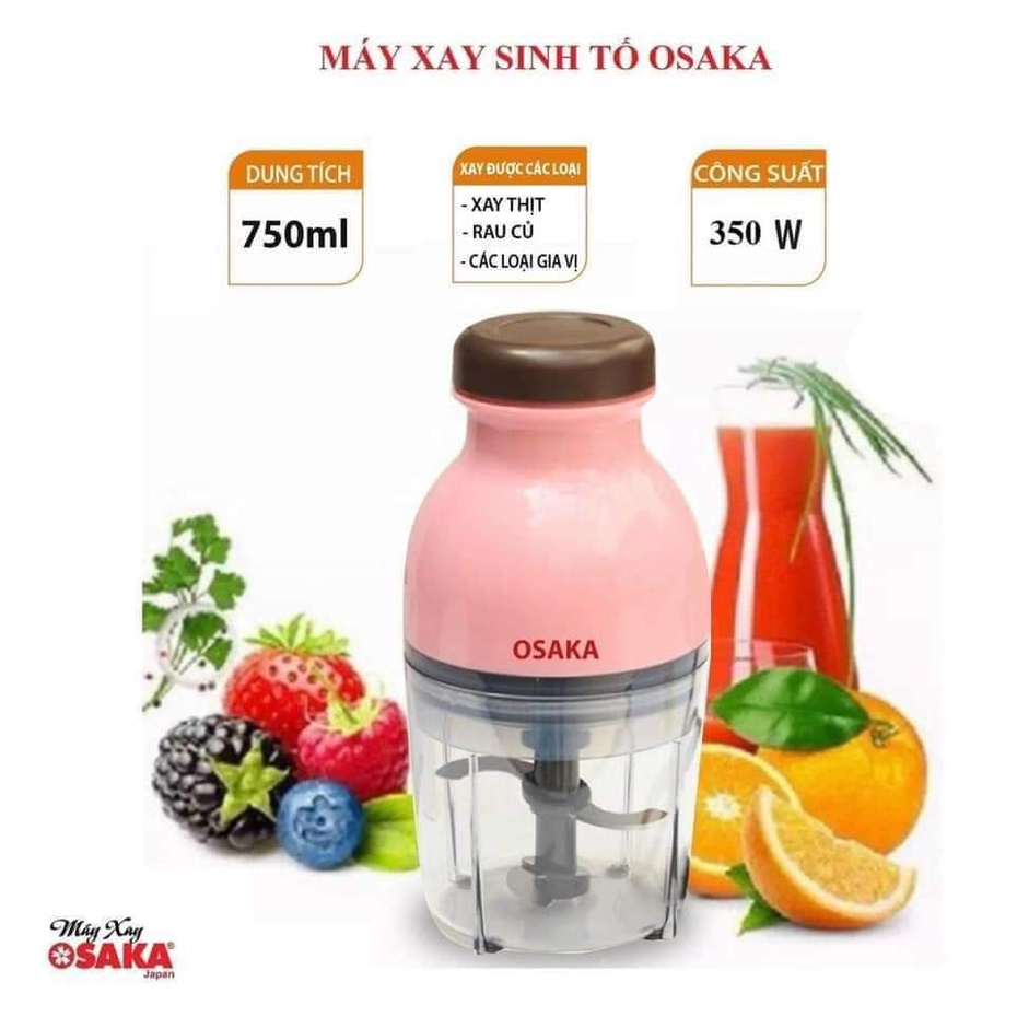 Máy Xay Sinh Tố, Xay Đá, Xay Đa Năng Cao Cấp Osaka và DHA Mẫu nắp NÂU[Bảo hành 6 tháng ]