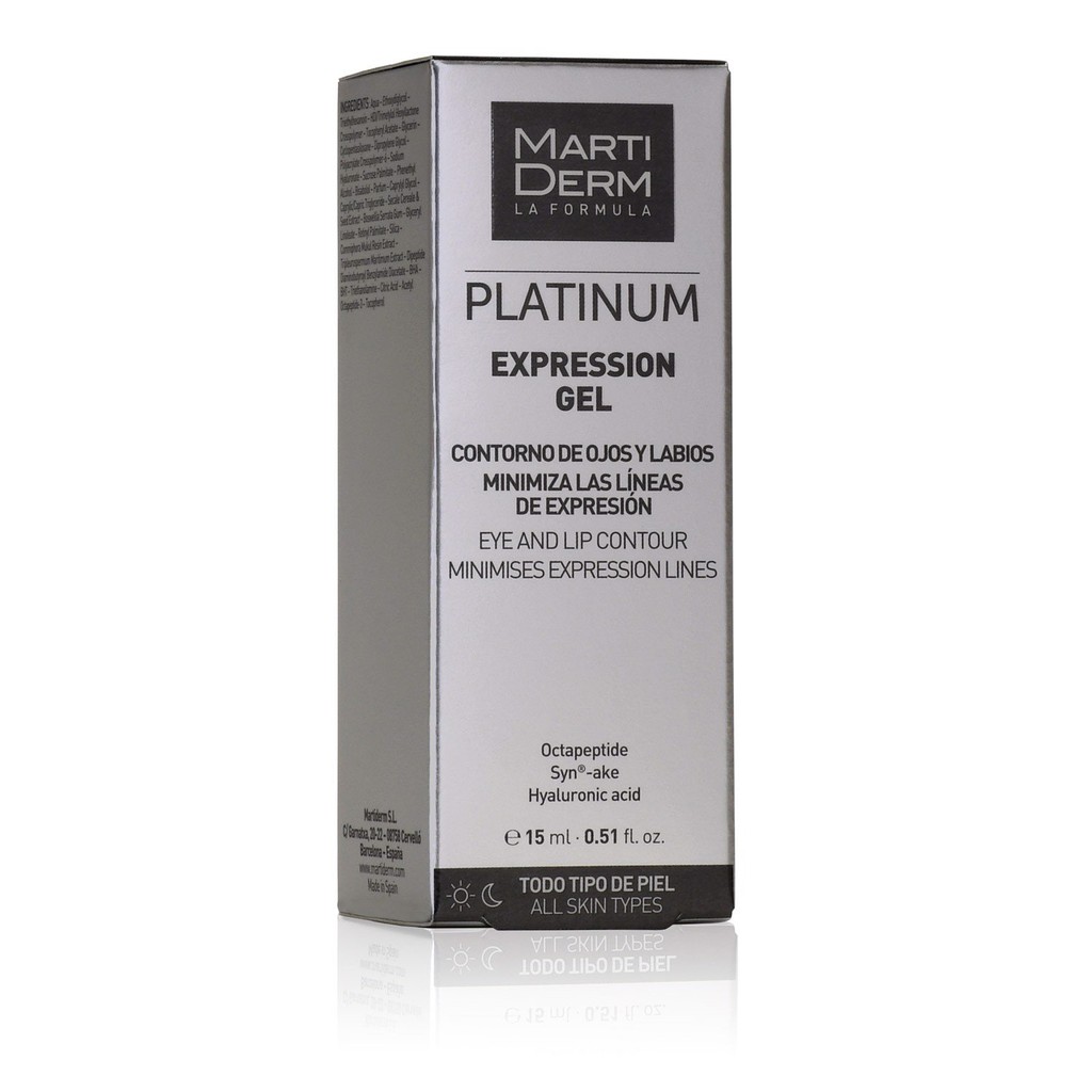 [HÀNG CÔNG TY] Gel Dưỡng Làm Đầy Rãnh, Giảm Nhăn Đuôi Mắt &amp; Khóe Miệng - MartiDerm Platinum Expression Gel (15ml)