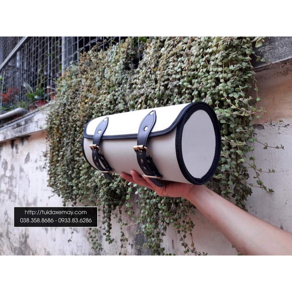 Túi Tròn Trống Treo Baga xe Máy Vespa