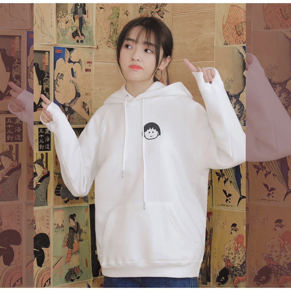 Áo Hoodie có cổ Cặp Đôi Unisex Hình Icon dễ thương phong cách Hàn Quốc cá tính, Chất nỉ mã HD23 - Quà tặng ngẫu nhiên