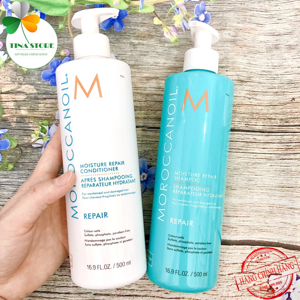 Miễn Ship🔥Cặp Dầu Gội Xả REPAIR MOROCCANOIL, Phục Hồi Độ Ẩm, Phục Hồi Tóc Khô Xơ, Hư Tổn | Hàng Chính Hãng | BigBuy360 - bigbuy360.vn