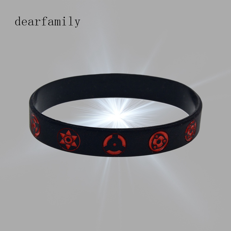 1 Vòng Đeo Tay silicon Lắc Mắt Naruto