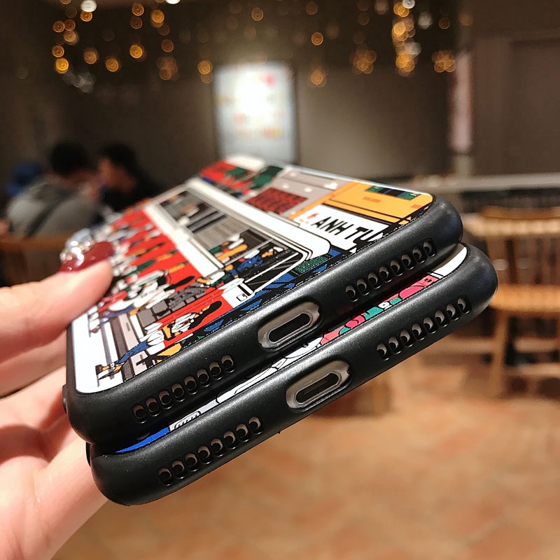 Ốp điện thoại họa tiết hoạt hình độc đáo cho iPhone 8 7 6s 6 x XR XS Max Plus | BigBuy360 - bigbuy360.vn