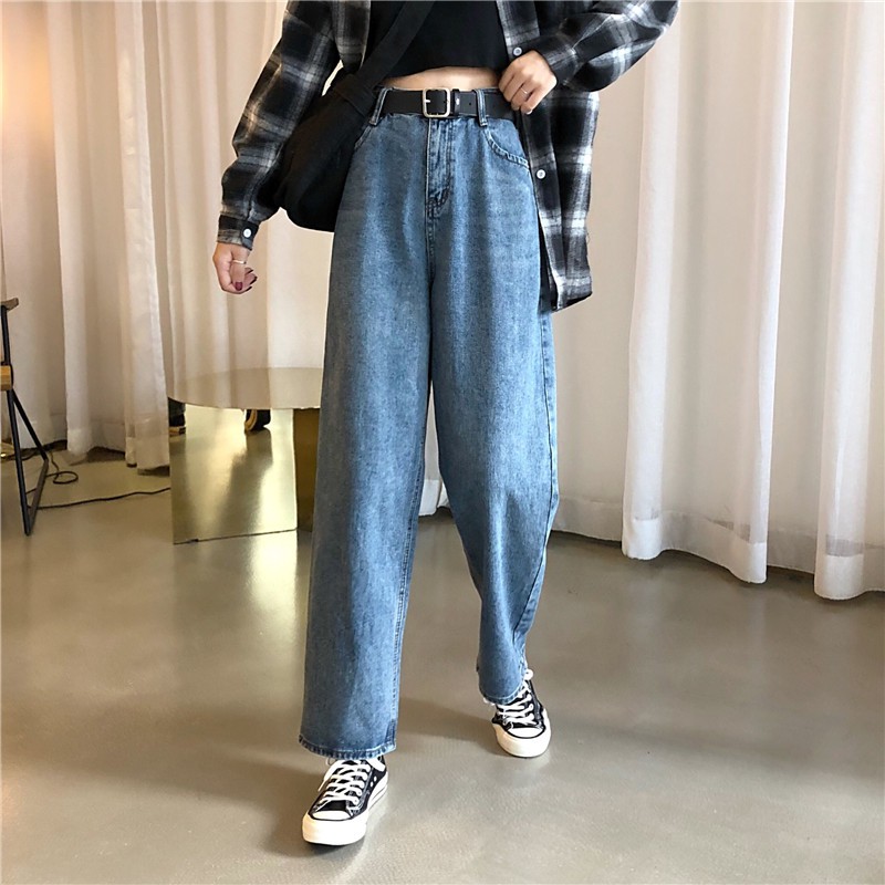 [Size S,L] Quần jeans nữ ống rộng Ulzzang Quảng Châu QDJ23
