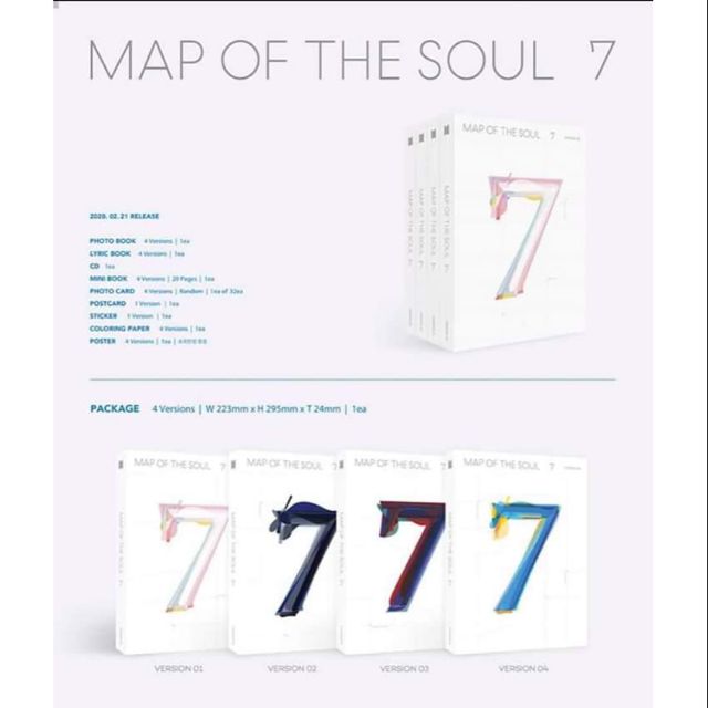 Combo ảnh BTS Map of the soul:7
