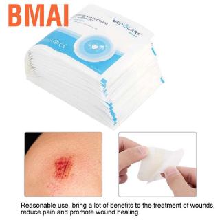 Bmai 50pcs/pack Waterproof Breathable Wound Dressing Patch Medical Sterile Tape Bandage 