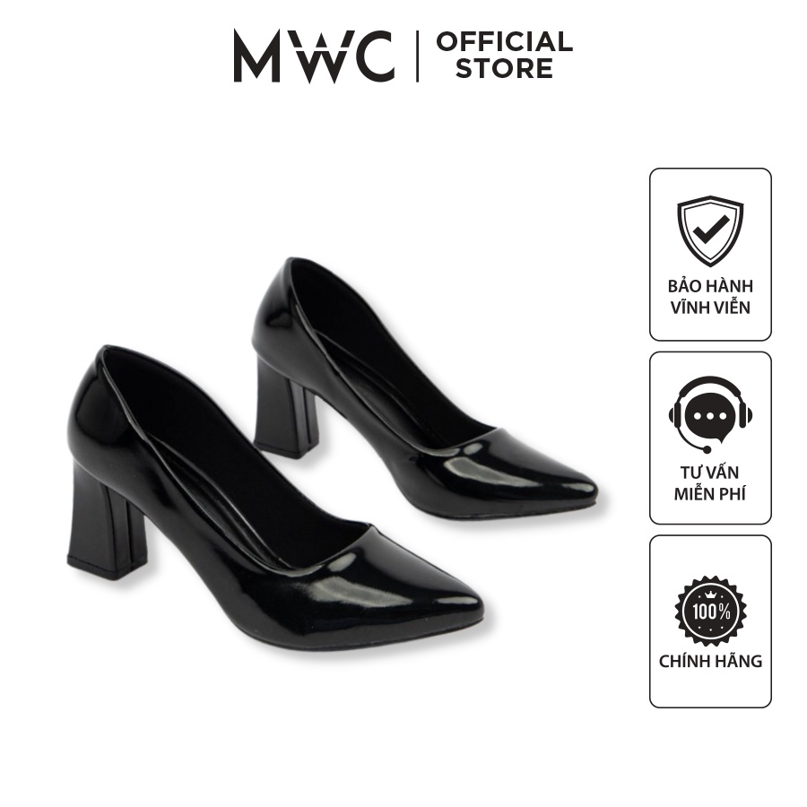 Giày MWC 3863 - Giày Cao Gót Mũi Nhọn 5p Thanh Lịch Đi Làm Công Sở, Đi tiệc Sang Chảnh