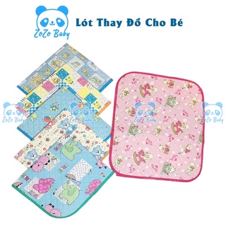 Chiếu lót chống thấm nilon thay đồ,bỉm,tã cho bé sơ sinh với 2 kích thước to,nhỏ-zôzbaby
