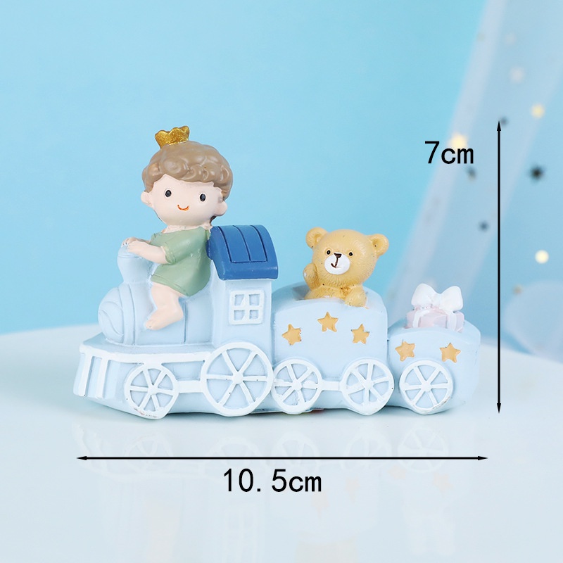 Trang Trí Bánh Kem Hình Xe Lửa Hoàng Tử Bé Hoạt Hình Dễ Thương Dành Cho Bé Trai Và Bé Gái