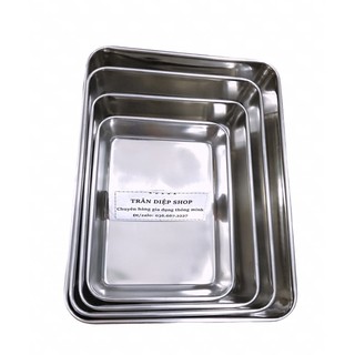 Khay inox sâu lồng chữ nhật đủ size