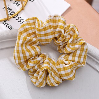Cột tóc, buộc tóc vải Scrunchies hình Caro mini