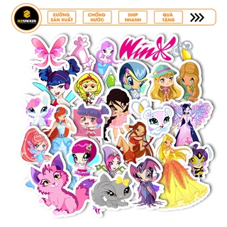 Sticker Phép Thuật WINX | Sticker Pvc Chống Thấm Nước , Chống Bay Mau Dán Sổ Tay , Nhật Ký , Dán Điện Thoại