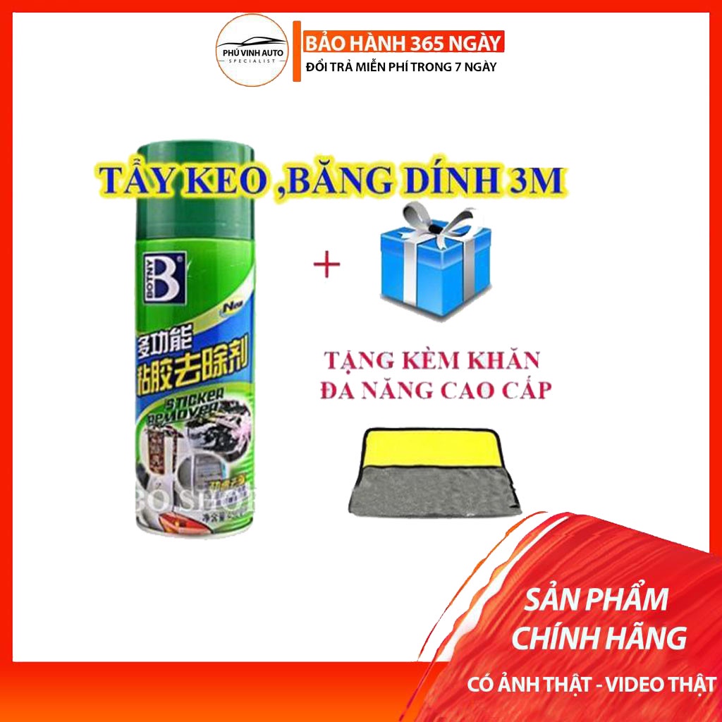 Tẩy Keo 3M ,Vết Băng Dính ,Nhựa Đường BOTNY | Dễ Dàng Đánh Bay Vết Bẩn | Hàng Chính Hãng | BH 1 Đổi 1!