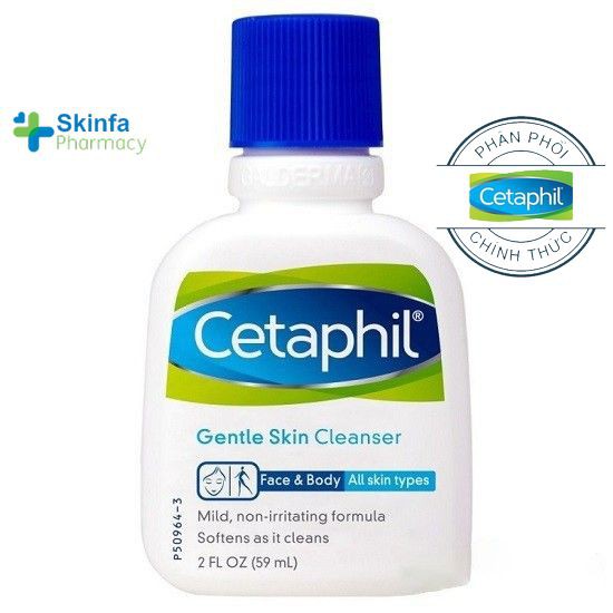 Sữa rửa mặt Cetaphil Gentle Skin Cleanser 59ml - Skinfa.