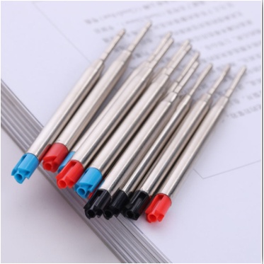 Set 10 Ruột Bút Bi Thay Thế Bằng Kim Loại 9.8cm G2 0.7mm