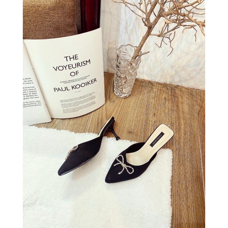 DÉP SỤC MŨI NHỌN NƠ SIÊU SANG GÓT CAO 7P