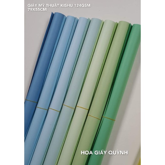 GIẤY MỸ THUẬT KISHU-124gsm- 79x55cm