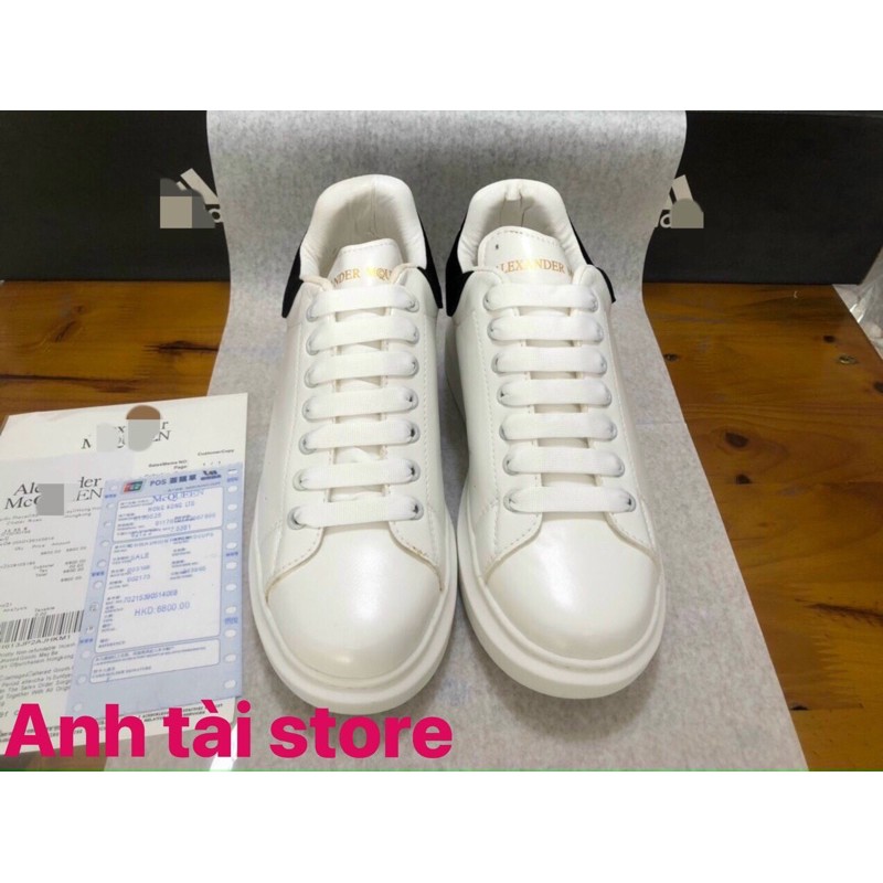 (⚡️Hàng cao cấp⚡️Tặng full box⚡️) Giày sneakers M.C nam nữ trắng gót nhung đen tăng chiều cao VIP 11