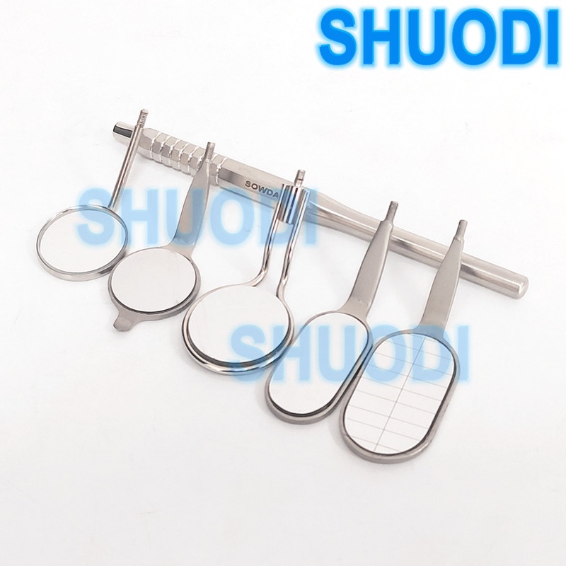 Gương Cầm Tay Có Thước Đo Răng Miệng Chăm Sóc Răng Miệng Bằng Kính Chuyên Dụng