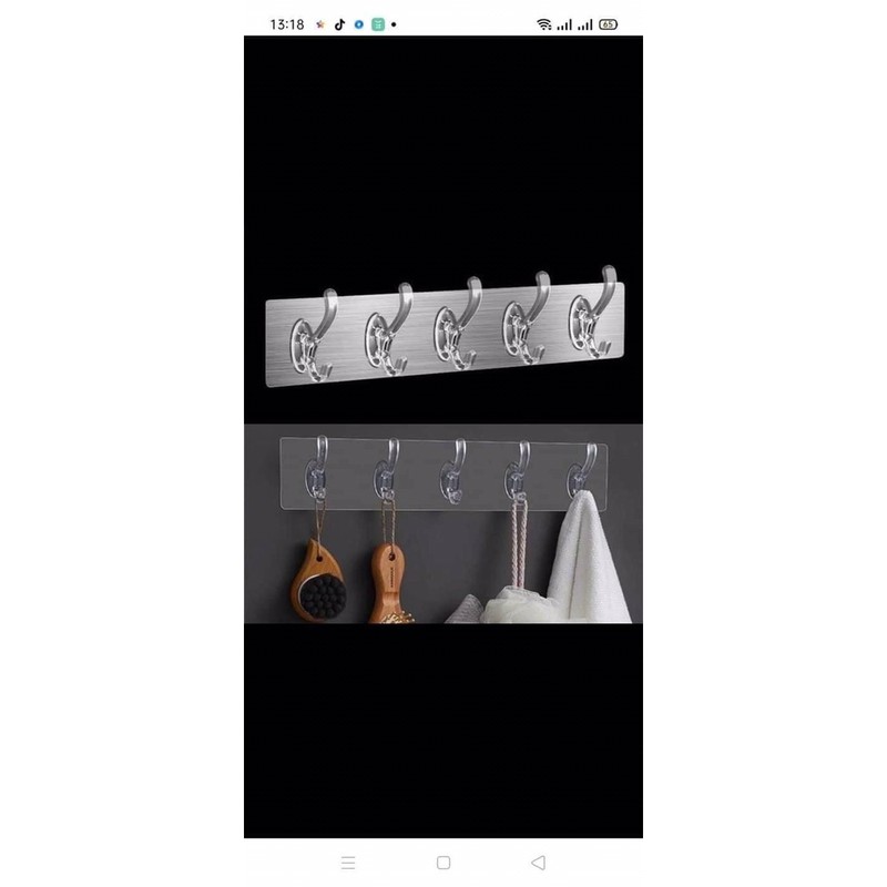 MÓC TREO NGUYÊN BẢN 6 MÓC SIÊU DÍNH CHẮC    𝐇𝐀̀𝐍𝐆 𝐂𝐎́ 𝐒𝐀̆̃𝐍