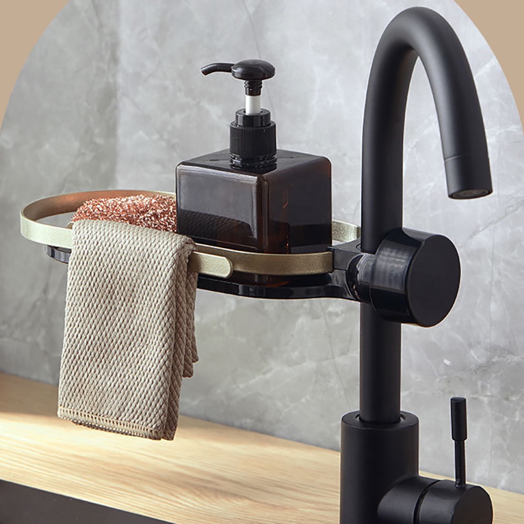 Giá Đỡ Bọt Biển Rửa Chén Tự Dính Màu Be Tiện Dụng Cho Phòng Tắm