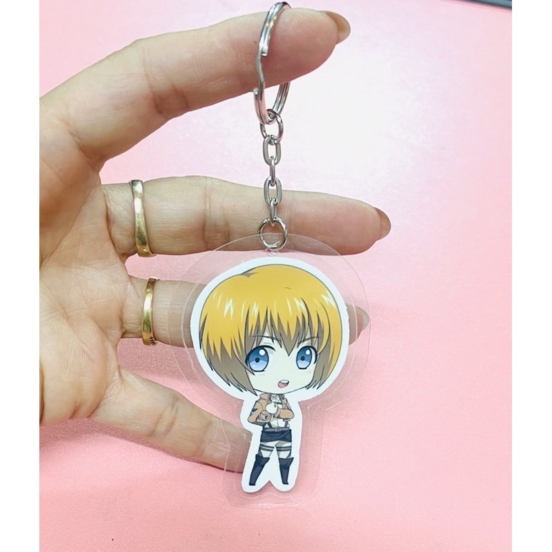 bộ 8 móc khoá anime attack on titan/ móc khoá treo attack on titan