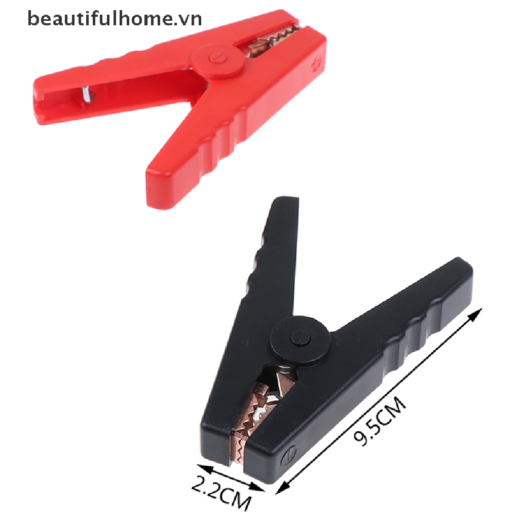 Bộ 2 kẹp cá sấu cách nhiệt 100a cho xe hơi