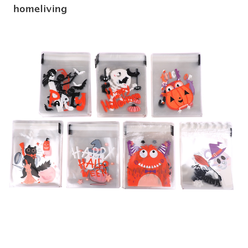 Set 100 Túi Đựng Kẹo Trang Trí Halloween