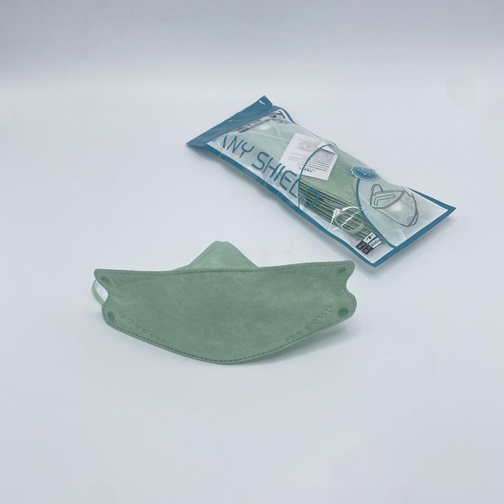 Khẩu Trang KF94 Màu Xanh Rêu Pastel thời trang AnyShield - Nhập khẩu Chính hãng