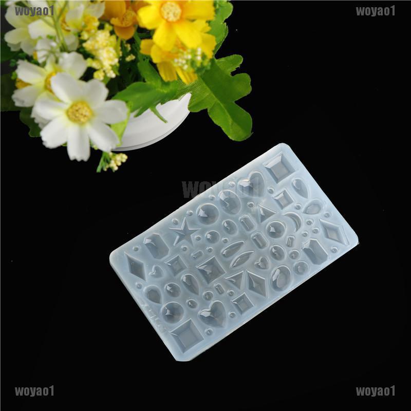 Khuôn silicone làm trang sức đa năng hình giọt nước / trái tim / giọt nước