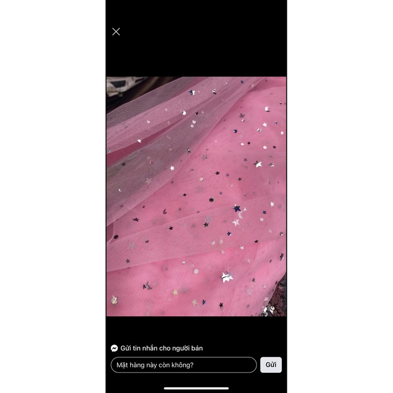 Vải  voan lưới sao