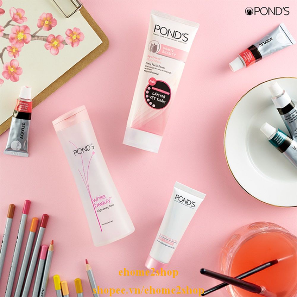 Nước Hoa Hồng 150ml Dưỡng Trắng Da Pond's White Beauty Lightening Toner shopee.vn/ehome2shop.