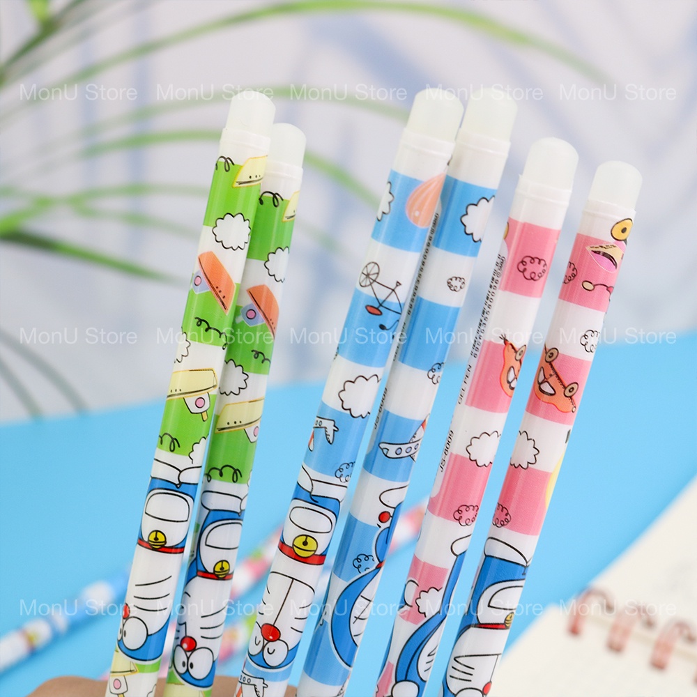 Bút bi xóa được mực tím màu pastel DORAEMON DOREMON dễ thương cute MON0423 TooYoo
