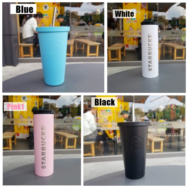 Water Cups Vacuum Travel 500ml Starbucks Thermos Cup Drinking Mug Tumbler Stainless Steel