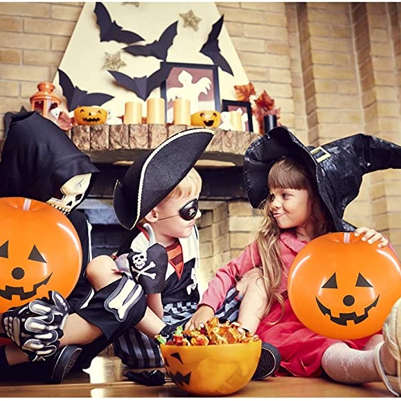 [ 5PCS Halloween Pumpkin Balloon Light Decoration For  Home Outdoor Halloween Party Haunted House ]