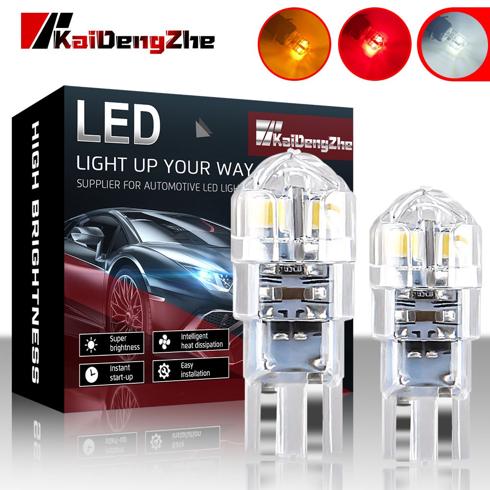 Đèn LED 8 Bóng W5W T10 194 168 3030 DC 12V 5W Cho Xe Hơi