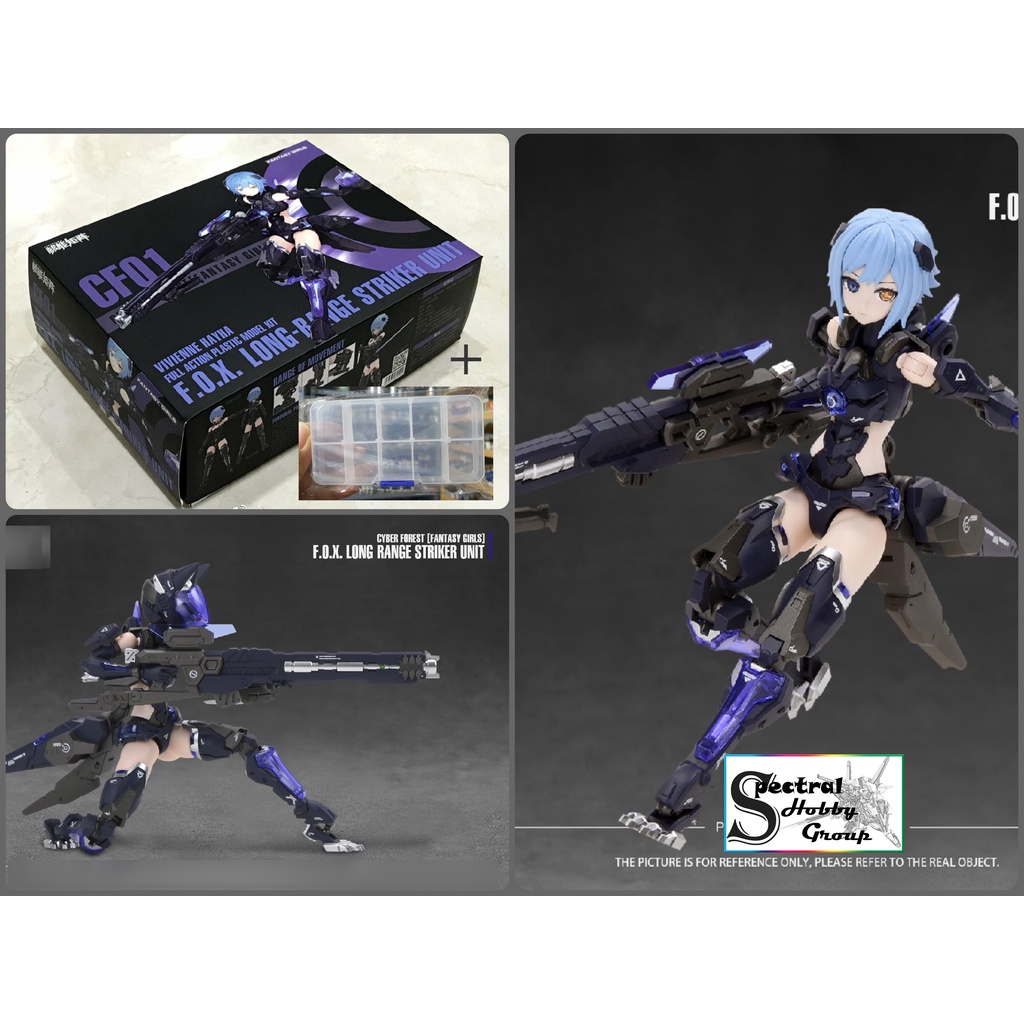 Mô hình lắp ráp Fantasy girl CF01 Pretty Armor Vivienne Hayha FOX Long Range Striker Nukematrix PA