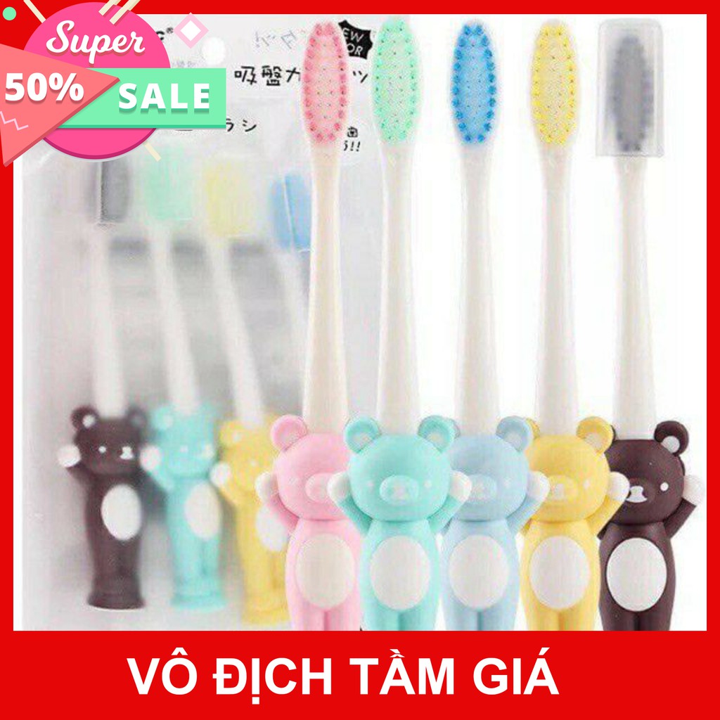 Set 4 Bàn Chải Đánh Răng Xuất Nhật Siêu Mềm Cho Bé sỉ mua ngay giảm giá 50% cho khách hàng0