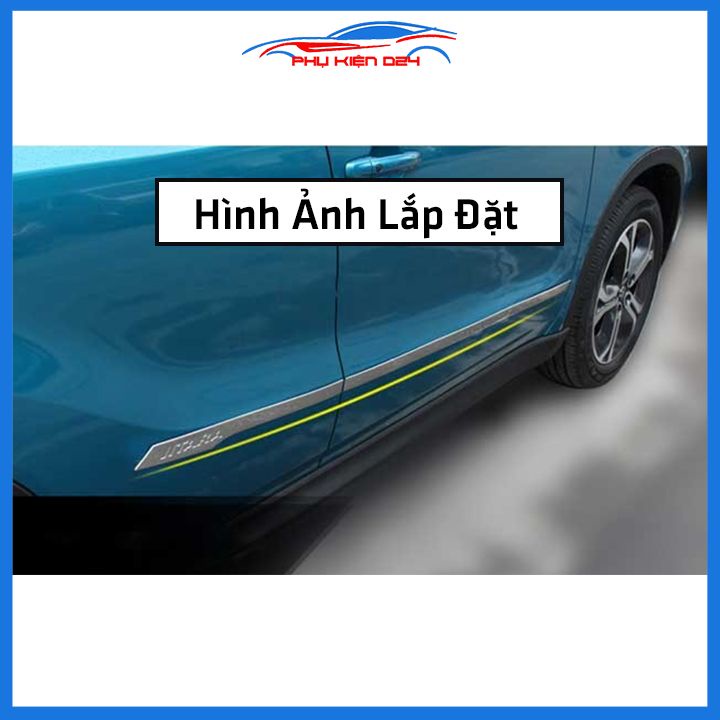 Bộ ốp nẹp sườn Vitara 2015-2016-2017-2018-2019-2020 inox trang trí làm đẹp xe