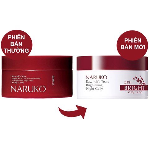 Mặt Nạ Ngủ Chăm Sóc Da, Dưỡng Ẩm, Làm Sáng Da, Se Khít Lỗ Chân Lông Naruko 80g