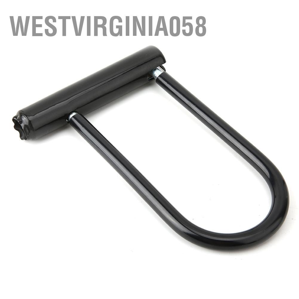Westvirginia058 Heavy Duty Zinc Alloy Bike Motorcycle Bicycle U Lock Security Anti Theft