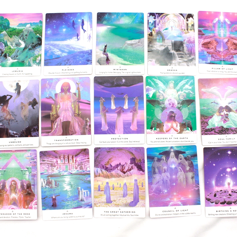 Bộ 44 lá bài tarot Work Your Light Oracle Cards ngôn ngữ tiếng Anh