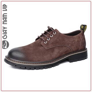 Giày Da Lộn Nam - FREESHIP - Giày Tây Nam Việt Nam Xuất Dư Vintage GNK20