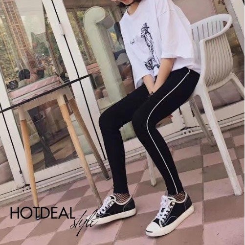 Quần Legging nữ viền 1 sọc nhỏ