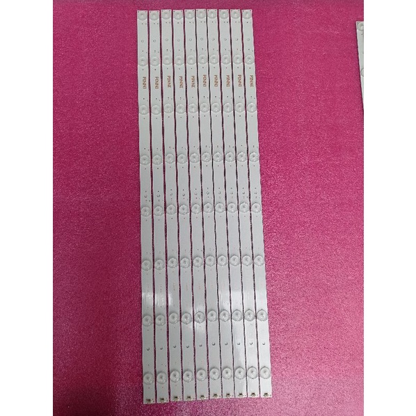 10 thanh led 8 bóng 6v độ cho tivi 32 inh