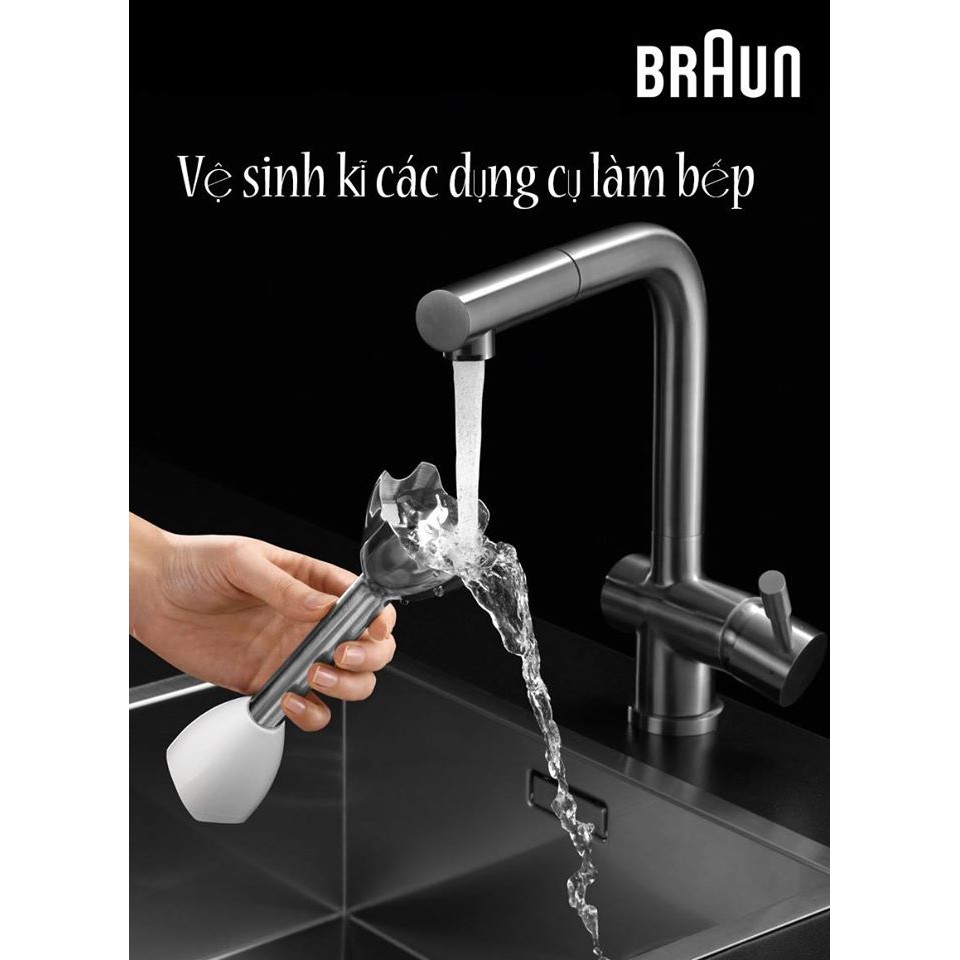 Thanh dao xay inox máy xay Braun MQ5000 MQ5035 MQ5045 MQ5030 MQ3000+ MQ3045 MQ3035 (không hoa khế)